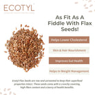 Flax Seeds - Unroasted (Set of 2) - Ecotyl - 100% Organic I Sustainable