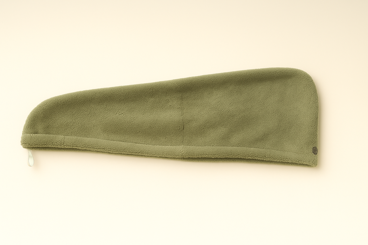 Pebble Green Organic Hair Wrap