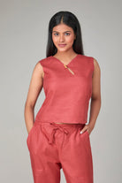 Hemp Teracotta Red Co-Ord Set
