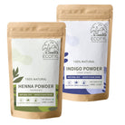 Ecotyl Hair Colour Combo - Henna Powder and Indigo Powder - Ecotyl - 100% Organic I Sustainable