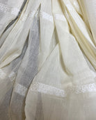 Soft and comfortable white khadi cotton saree with black and red Ganga Jamuna border,sada lal par saree,lal par sada saree look,lal par saree,lal par sada saree cotton,lal sada saree,sada saree,laal paar saree,sada saree lal par,lal par sada saree price,lal par sada saree handloom