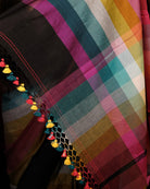 The Blue Prism mulmul cotton saree featuring cheerful everyday styling