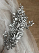 Silver Ruscus Dried Flower Bunch Décor - https://artecasa.in/