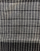 Soft and Comfortable handloom cotton saree in black and white checks