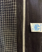 Soft handloom cotton saree in black and white checkered named Black Mystique 