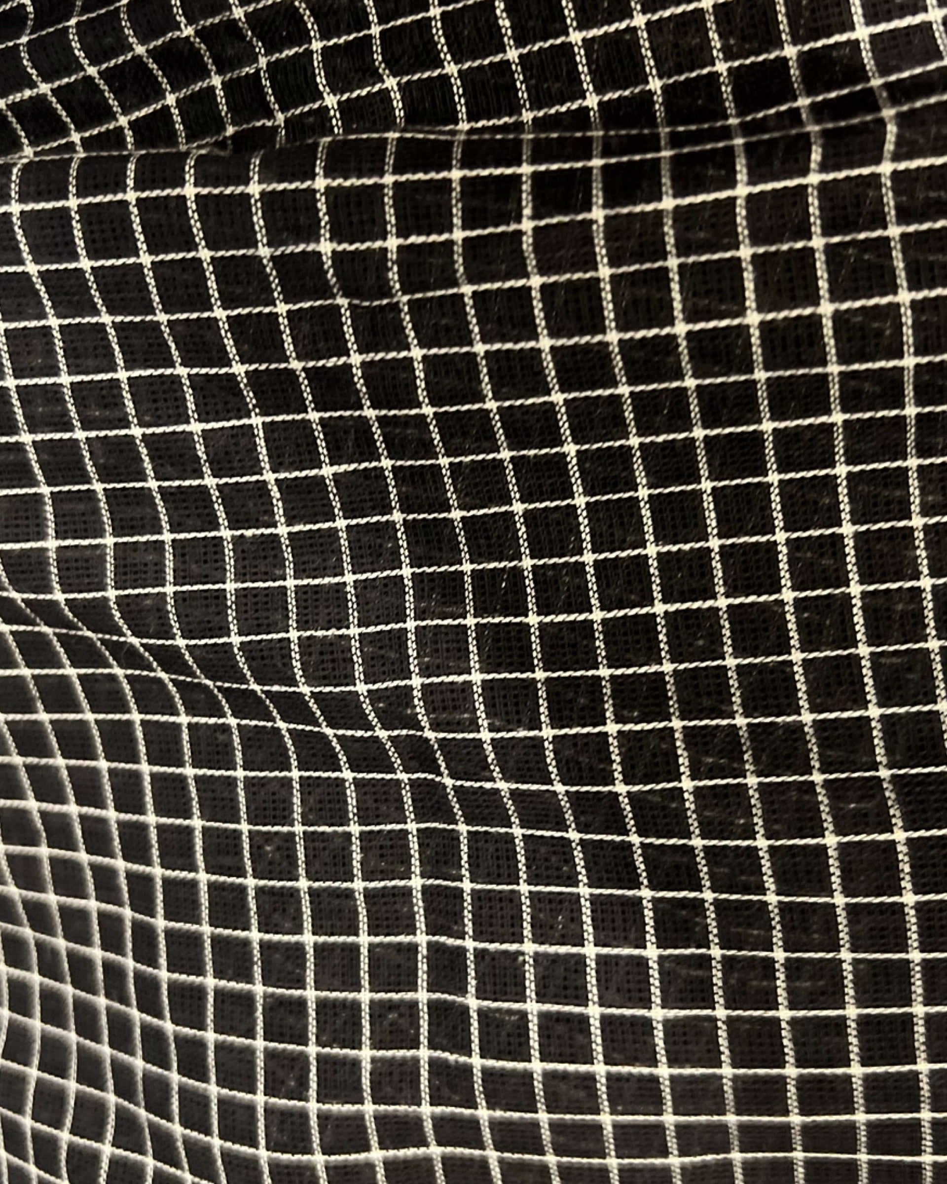 Soft and Comfortable handloom cotton saree in black and white checks