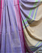 Purple - Red cotton Dhaniakhali handloom saree new collection