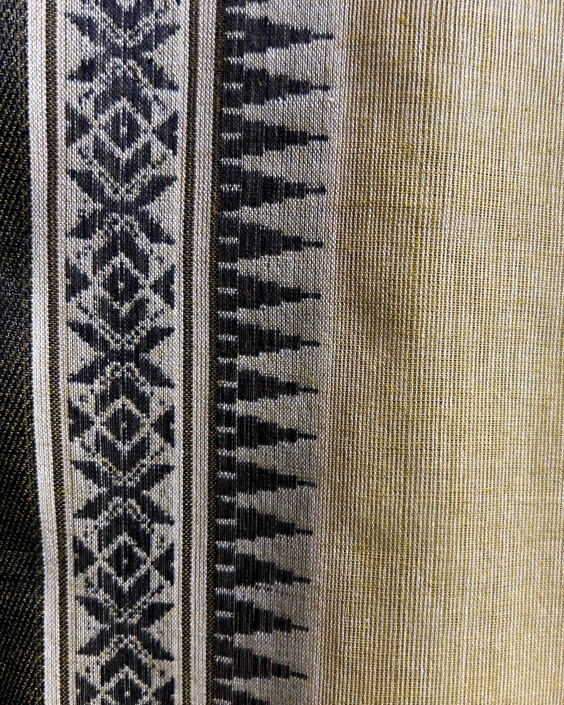 Mehendi Green - Black cotton Dhaniakhali handloom saree new collection