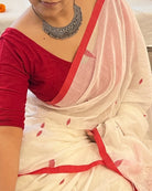 Soft and Comfortable Durga Puja Navaratri Red and White Mulmul Cotton Saree Collection.sada lal par saree,lal par sada saree look,lal par saree,lal par sada saree cotton,lal sada saree,sada saree,laal paar saree,sada saree lal par,lal par sada saree price,lal par sada saree handloom