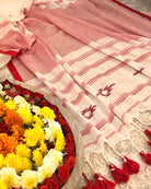 Soft and Comfortable Durga Puja Navaratri Red and White Mulmul Cotton Saree Collection,sada lal par saree,lal par sada saree look,lal par saree,lal par sada saree cotton,lal sada saree,sada saree,laal paar saree,sada saree lal par,lal par sada saree price,lal par sada saree handloom
