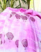 Pink Maroon Mulmul cotton Summer Saree - New Collection