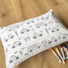 DIY Doodle Art Pillow Covers (Set of Two) - Dreams Come True - Oranges and Lemons