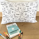 DIY Doodle Art Pillow Covers - Be Wild - Oranges and Lemons