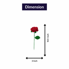 Handcrafted Red Crochet Rose – Forever Flower Décor | ArteCasa - https://artecasa.in/