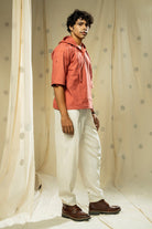 Urban looms- thoughtfully-crafted men’s hooded kurta - men hoodie