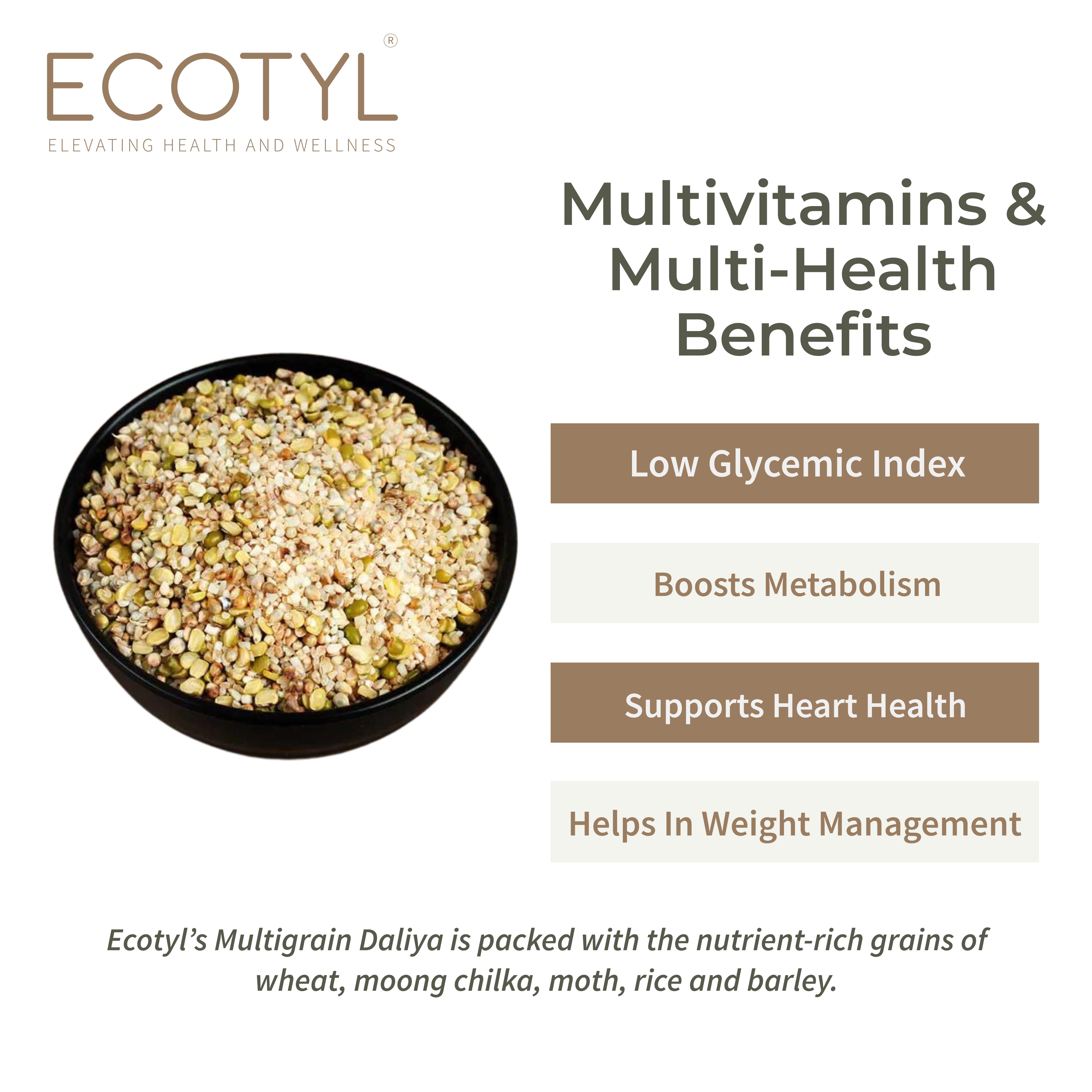 Multigrain Dalia - Ecotyl - 100% Organic I Sustainable