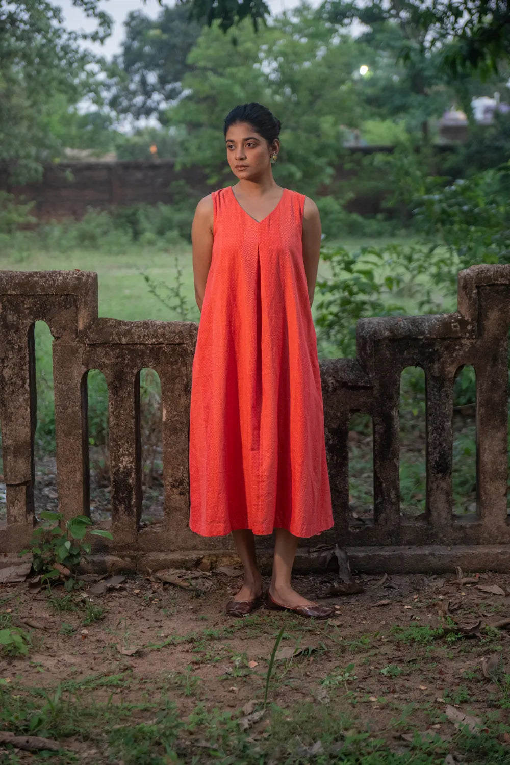 Marigold South Cotton Dress-Sutra Art of Clothing