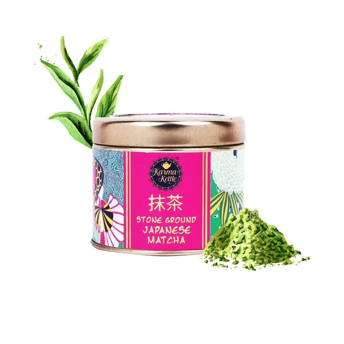 Japanese Matcha Green Tea Karma Kettle Teas 50gms loose leaf Matcha powder 