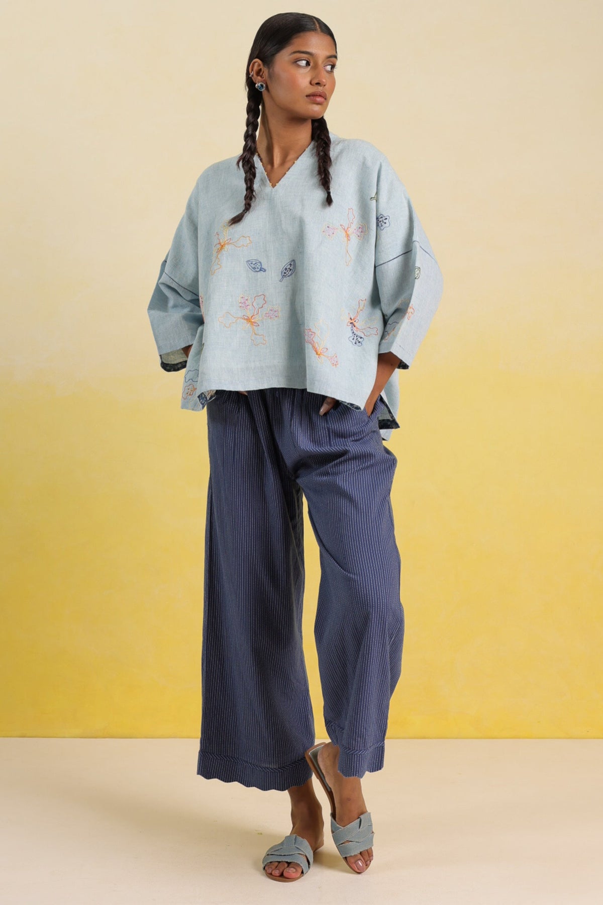 Mist Blue Top - Dhãran