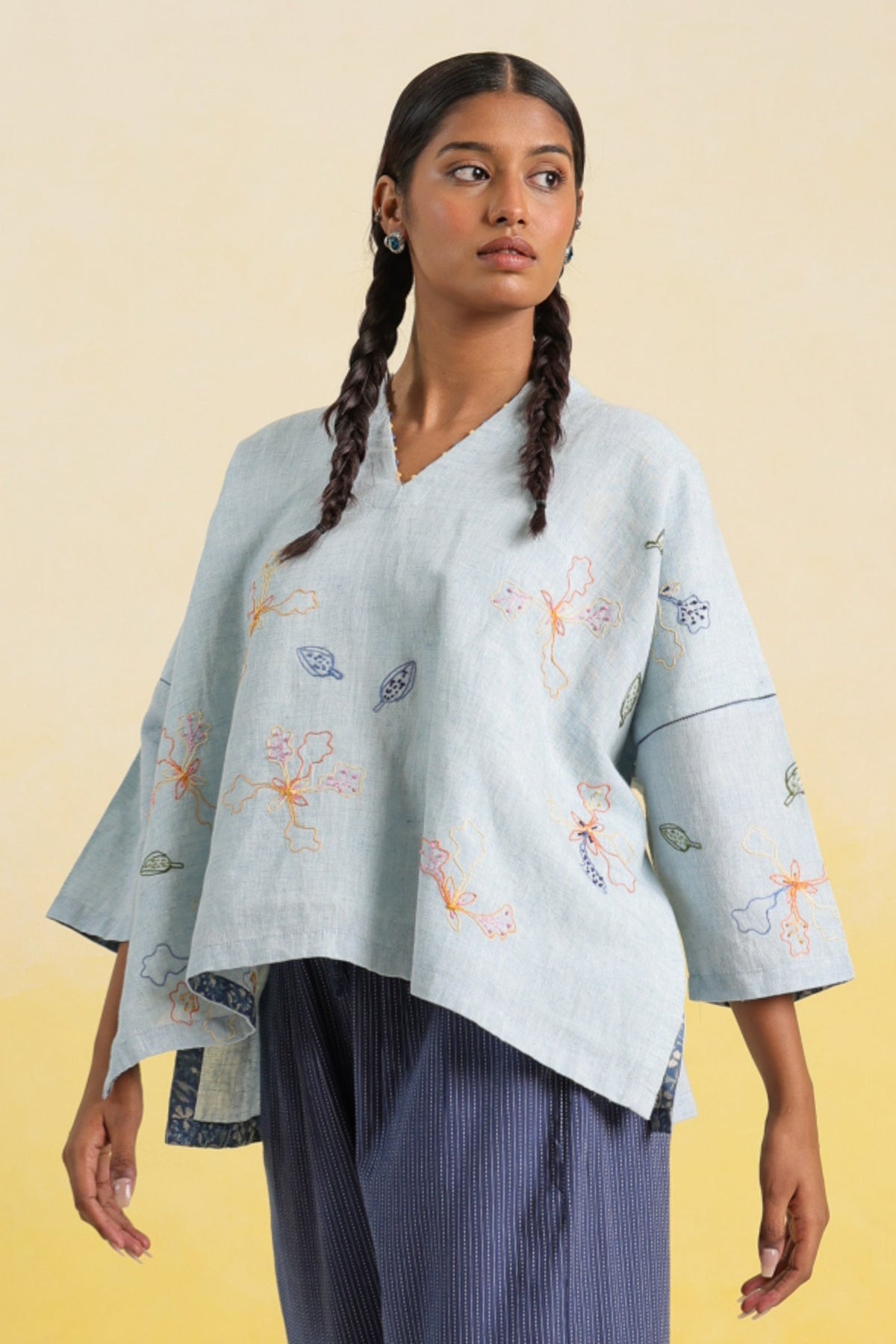 Mist Blue Top - Dhãran