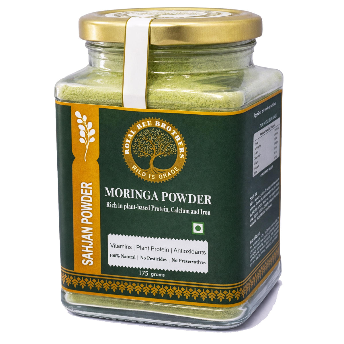 Pure Moringa Leaf Powder sourced from premium moringa leaves.
Natural green superfood supporting immunity, nutrition and healthy lifestyle.