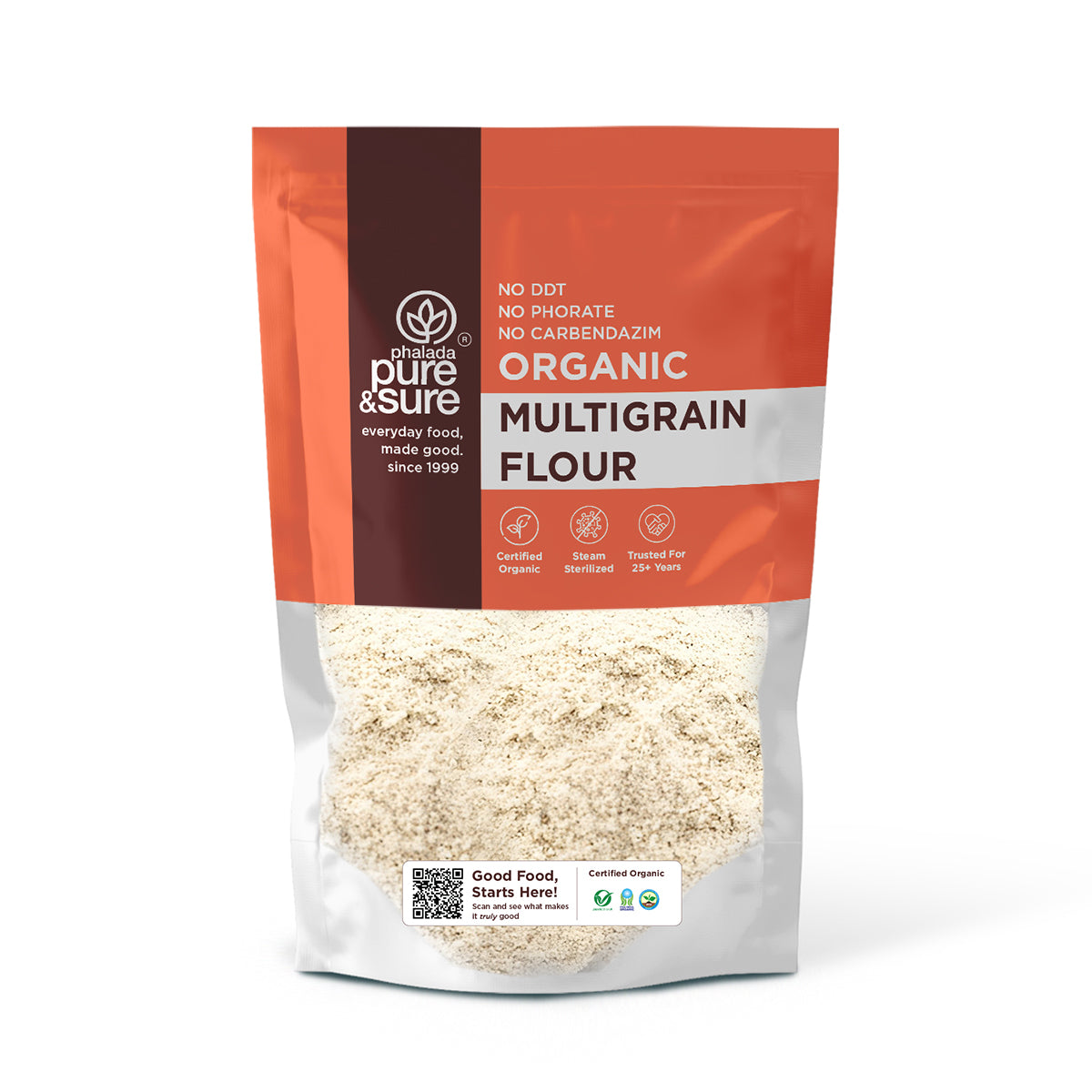 Phalada Pure and sure Organic Multigrain Flour 1kg front