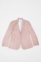 Pink hemp blazer on a white background