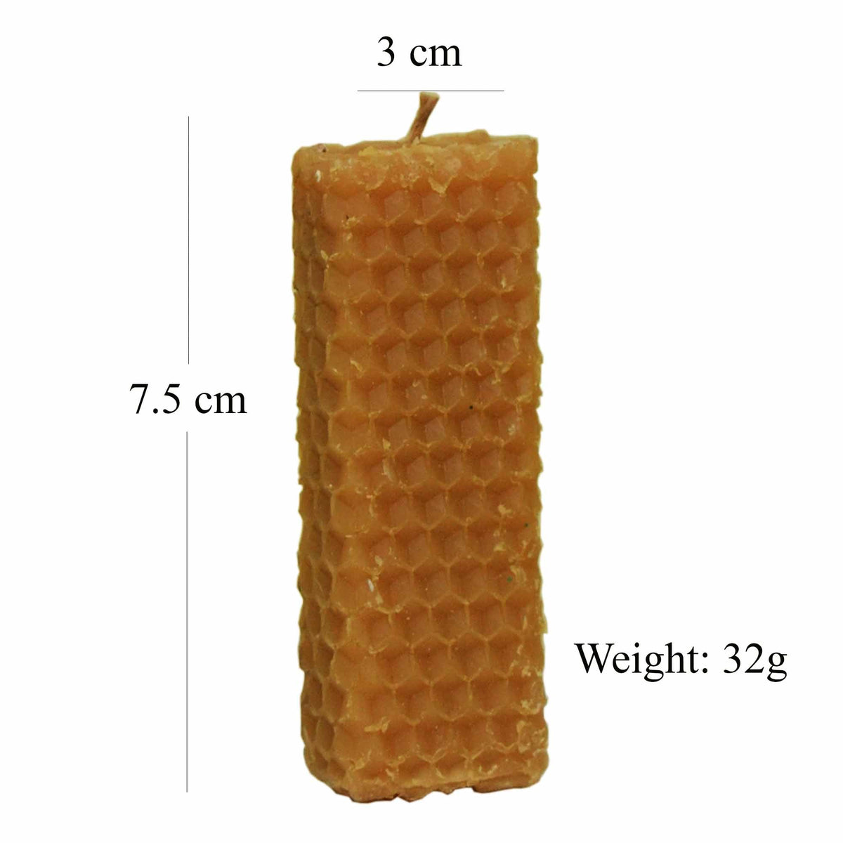 Organic hand-poured beeswax candle set with essential oils