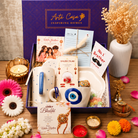Artecasa Nazar Se Surakshit Rakhi Hamper | Evil Eye Rakhi Gift for Brother & Bhabhi - https://artecasa.in/