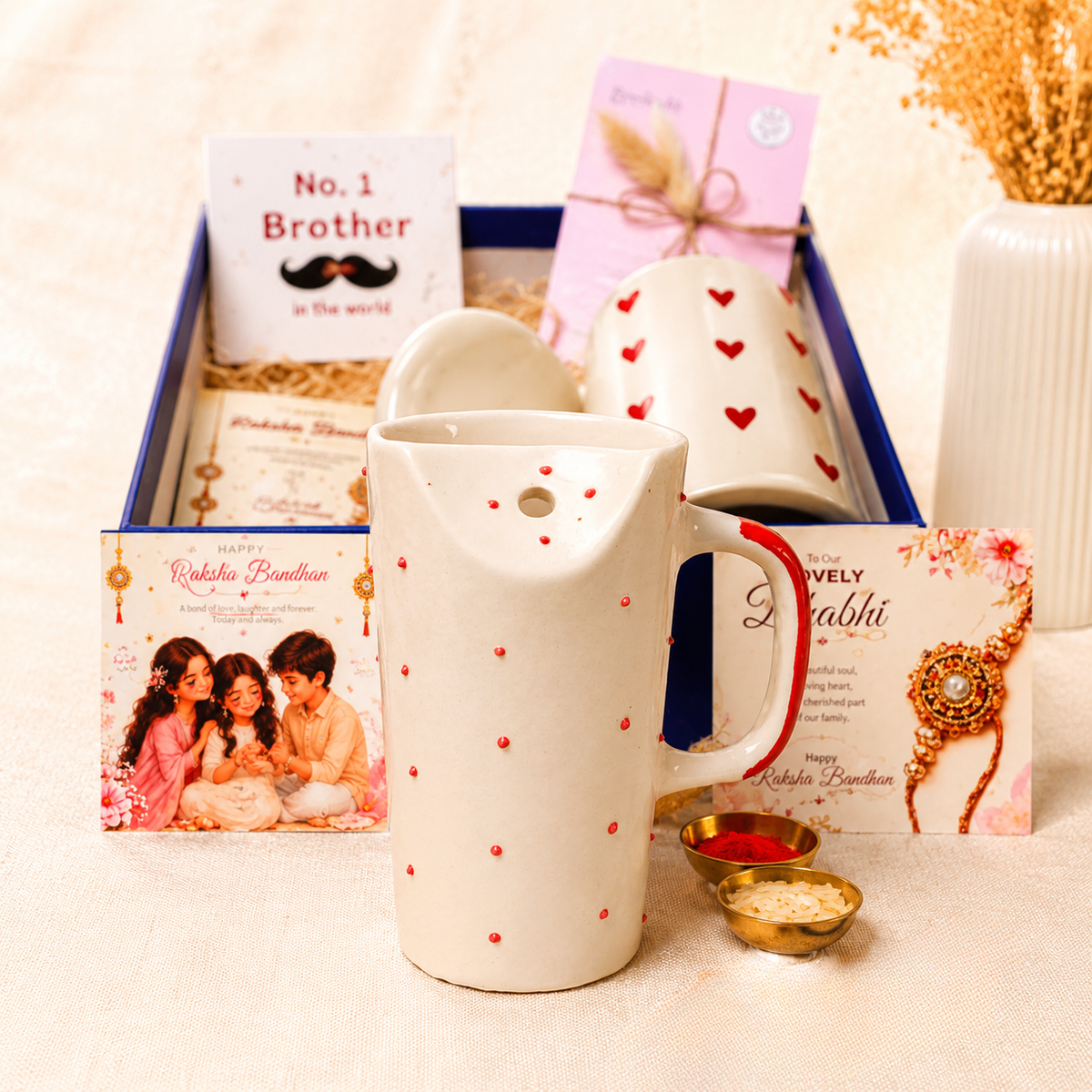 Artecasa Heartfelt Sibling Love Rakhi Hamper - https://artecasa.in/