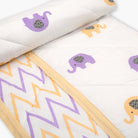 Enchanting Elephants Organic Quilt (Night Blanket) - Oranges and Lemons