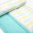 Counting Fish - Organic Quilt (Night Blanket) - Oranges and Lemons