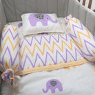 Enchanting Elephants - Organic Cot Bedding Sets - Oranges and Lemons