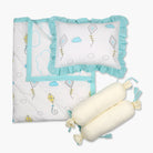 Fly Away High - 3 Piece Cot Bedding Set - Oranges and Lemons