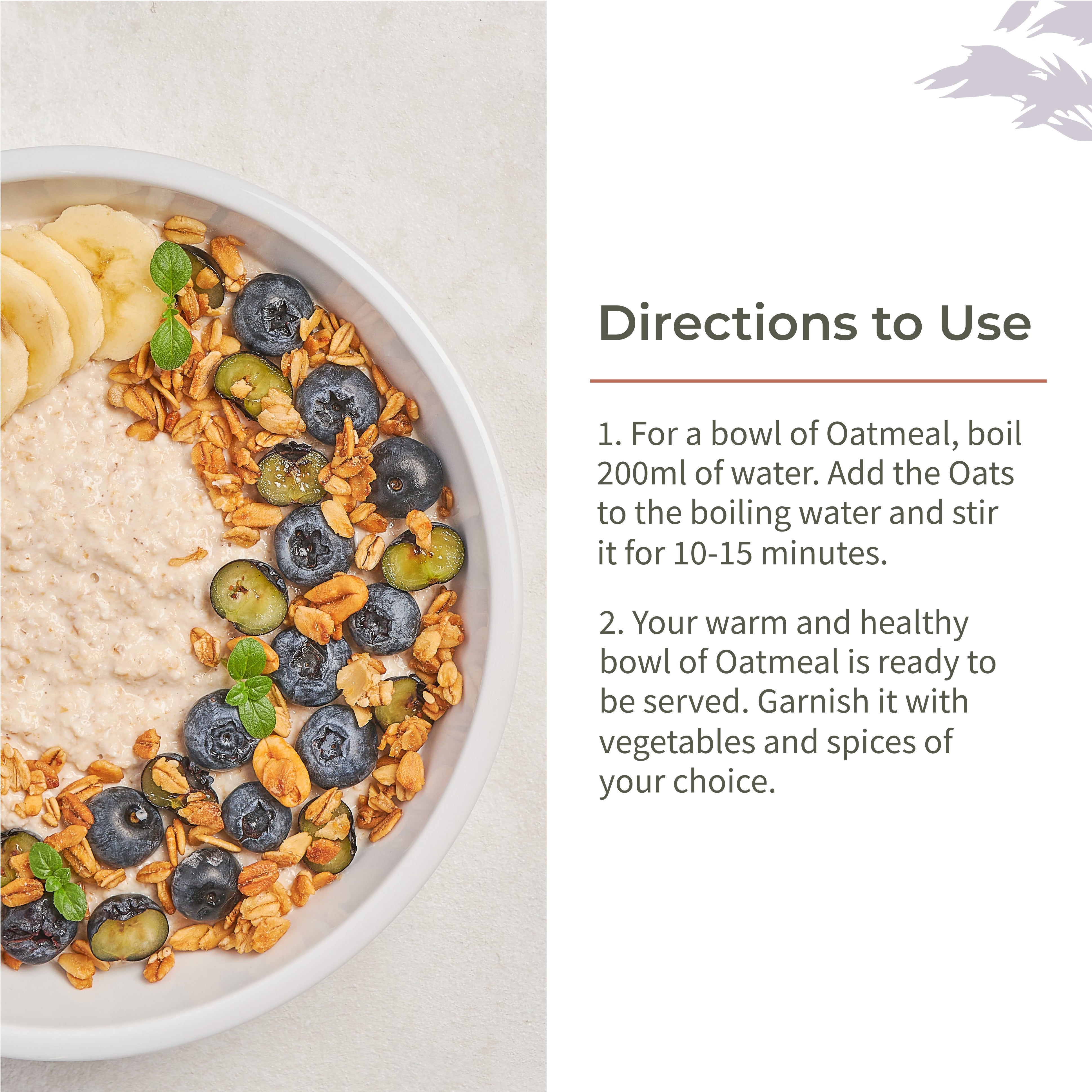 Rolled Oats - Ecotyl - 100% Organic I Sustainable