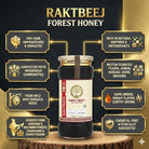Luxury Raktbeej forest honey showcasing unprocessed wild honey rich in antioxidants and medicinal floral nectar