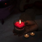 ruby heart candle romantic valentine gift by artecasa