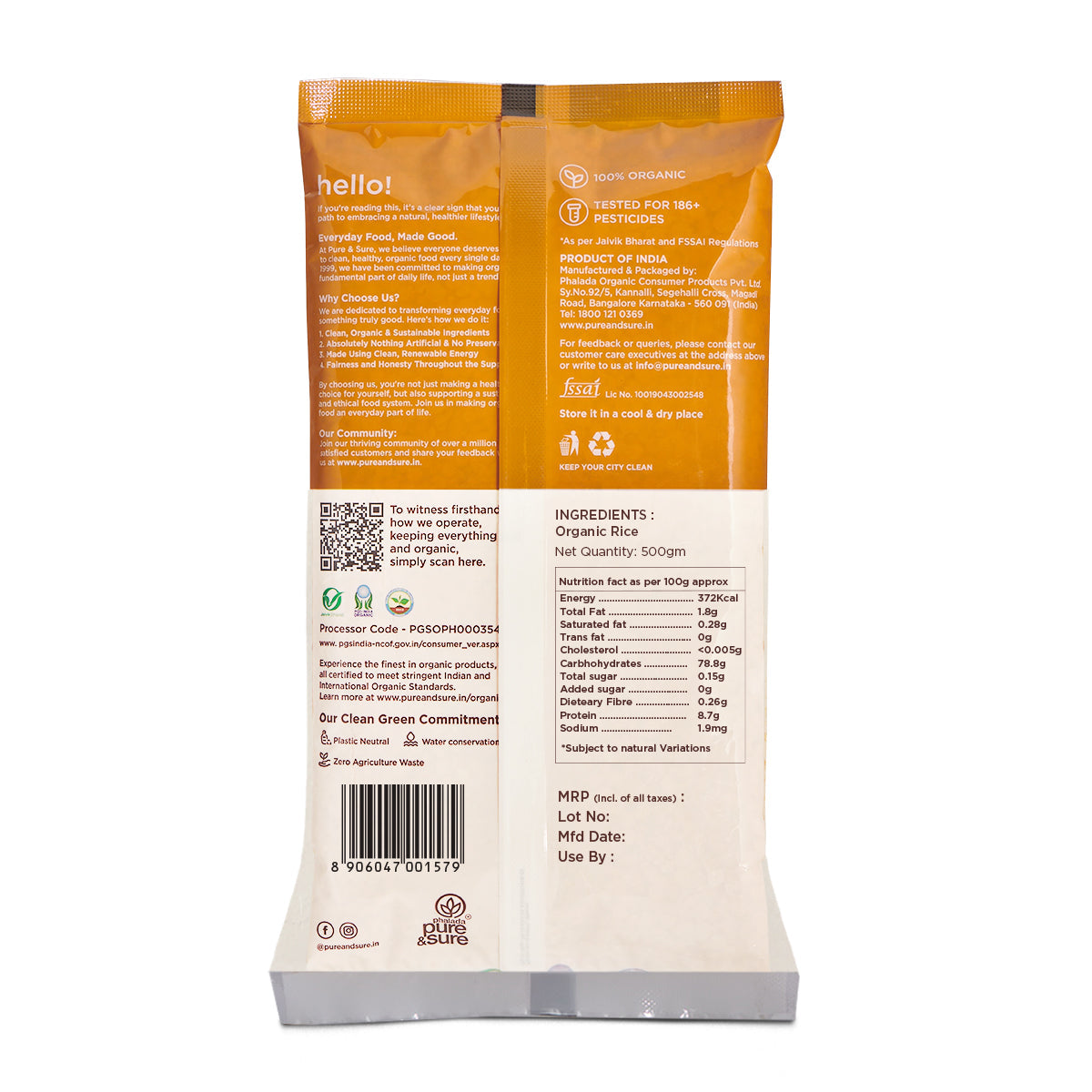 rice flour 500g back