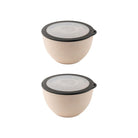 Rice Husk And Bamboo Fiber Serving Bowl With Lid- 1.6L