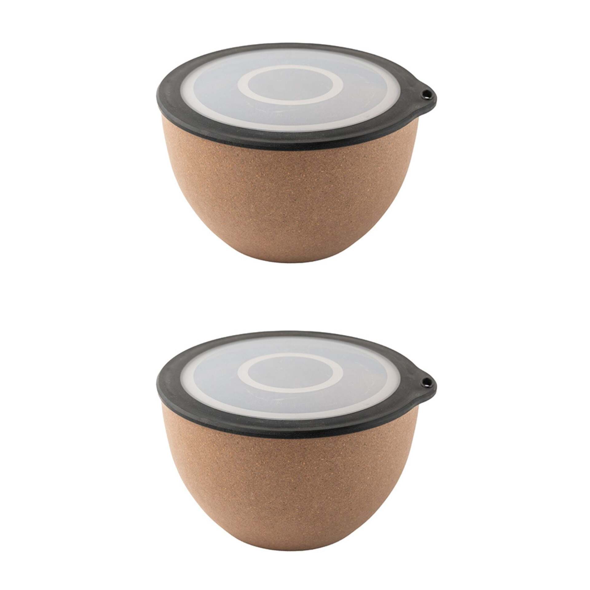 Rice Husk And Bamboo Fiber Serving Bowl With Lid   - 2.9L