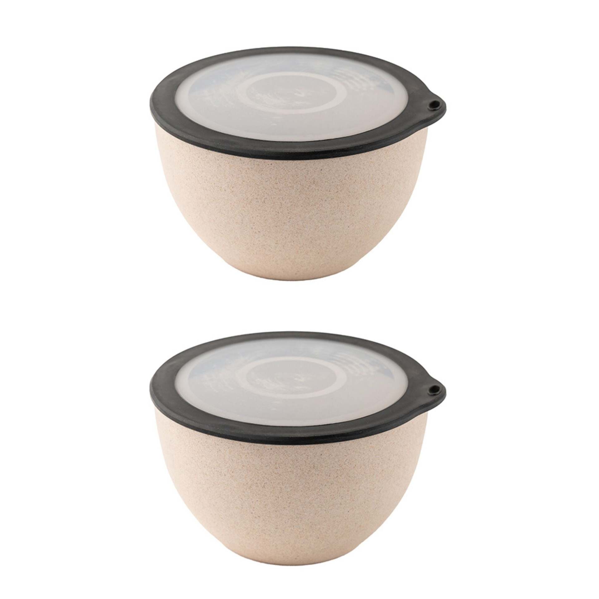 Rice Husk And Bamboo Fiber Serving Bowl With Lid   - 2.9L