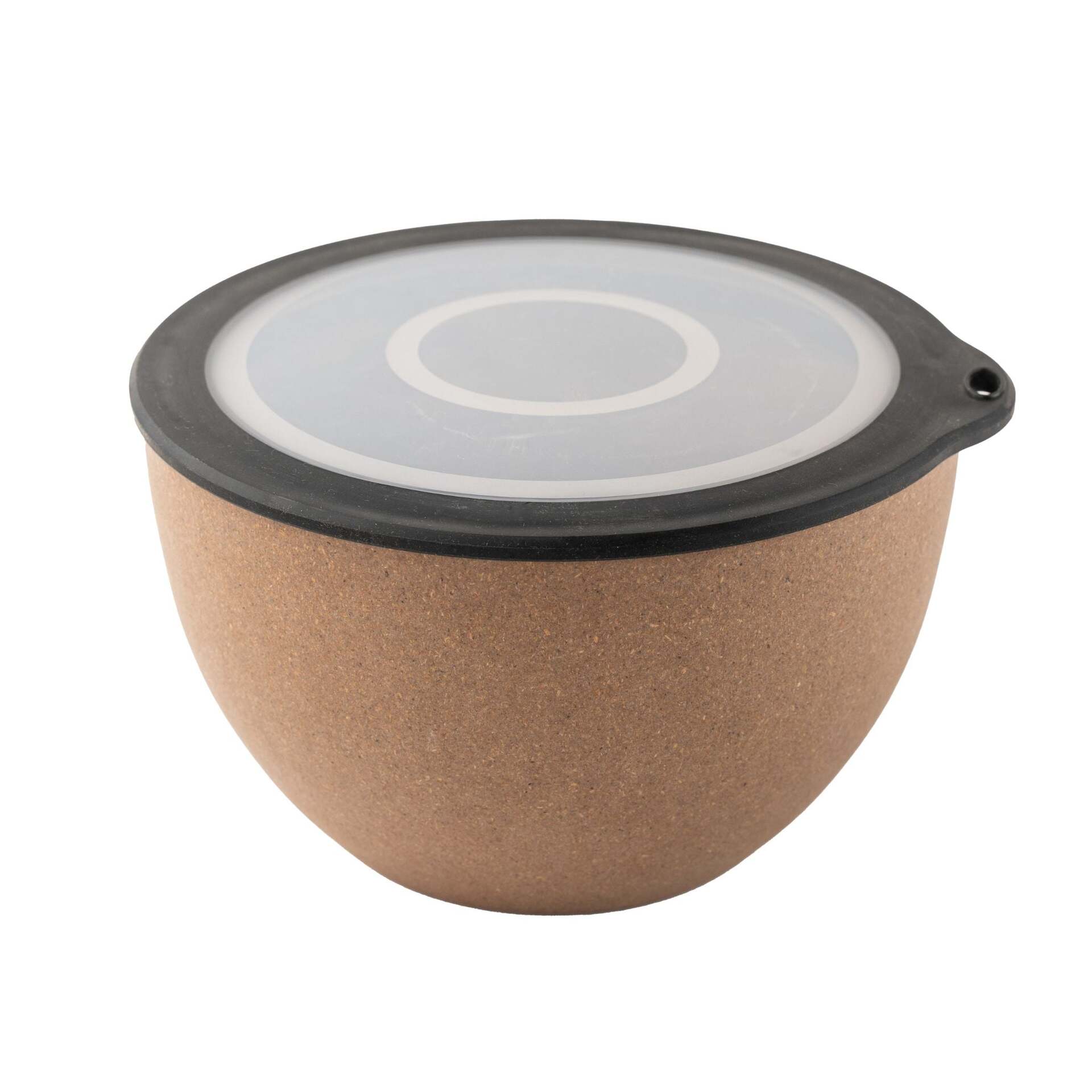 Rice Husk And Bamboo Fiber Serving Bowl With Lid   - 2.9L