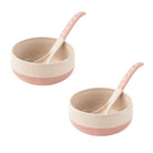 Rice husk And Bamboo Fiber Soup Bowls With Spoons
