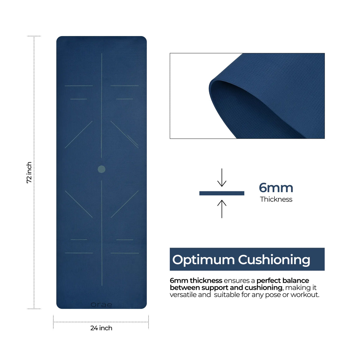 Santorini Rise Rectangle Yoga Mat #color_santorini#shape_rise-rectangle