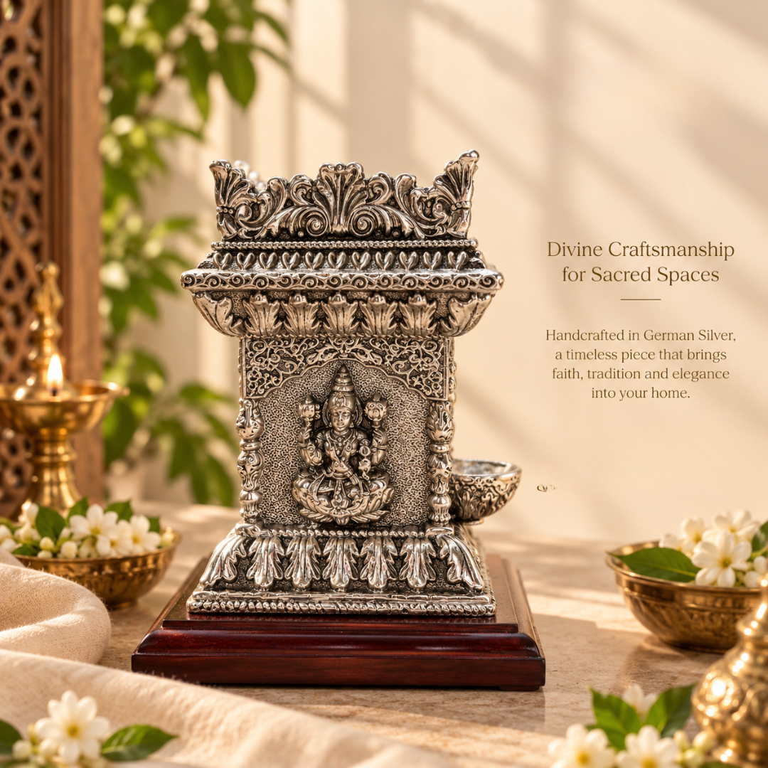Silver Plated Tulsi Pot for Pooja & Home Décor | Artecasa - https://artecasa.in/