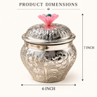 Silver Plated Floral Trinket Box | Jewellery & Keepsake Box | Artecasa - https://artecasa.in/
