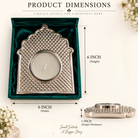 Silver Plated Tea Light Holder | Elegant Candle & Diwali Décor | Artecasa - https://artecasa.in/