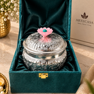 Silver Plated Floral Trinket Box | Jewellery & Keepsake Box | Artecasa - https://artecasa.in/