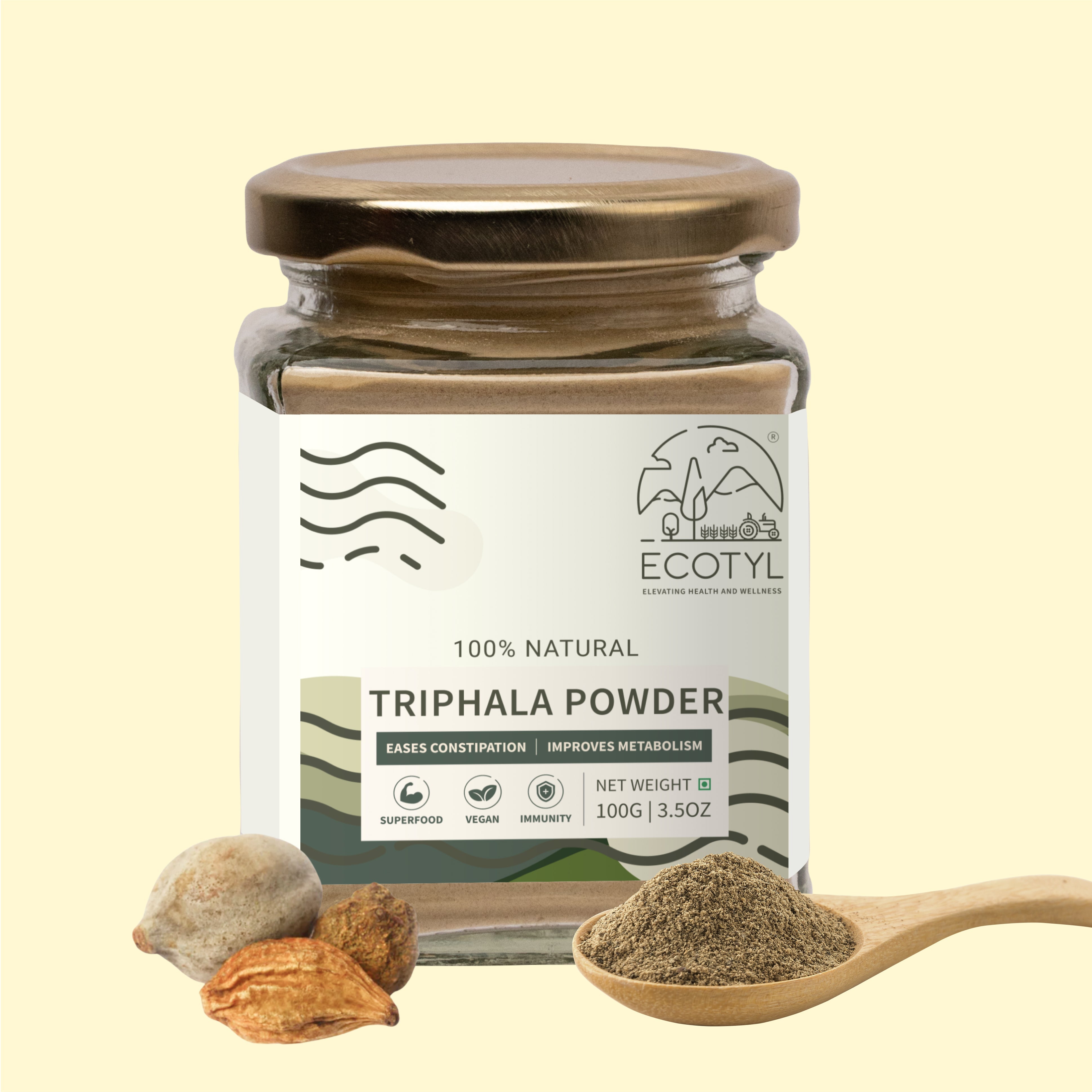 Triphala Powder - Ecotyl - 100% Organic I Sustainable