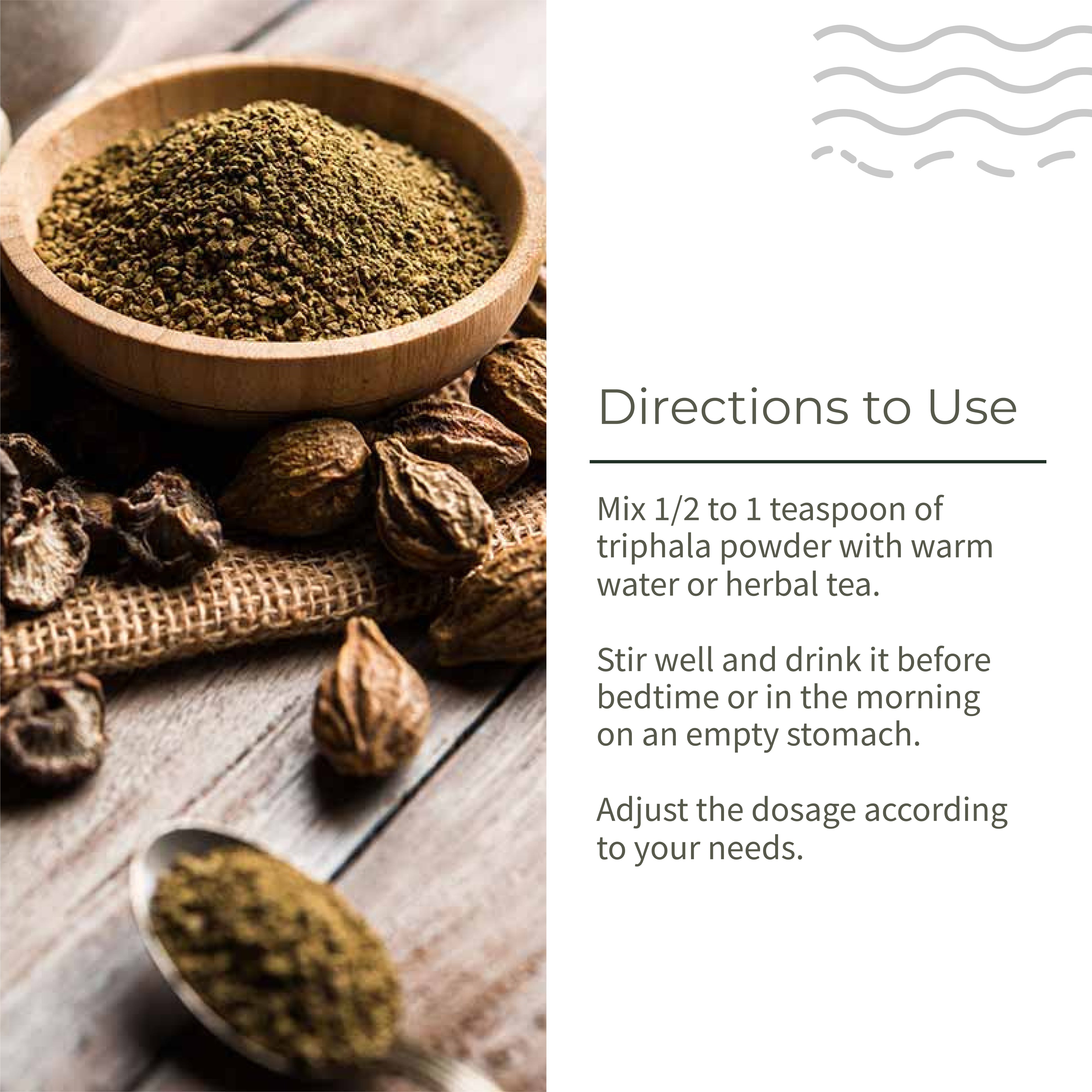 Triphala Powder - Ecotyl - 100% Organic I Sustainable
